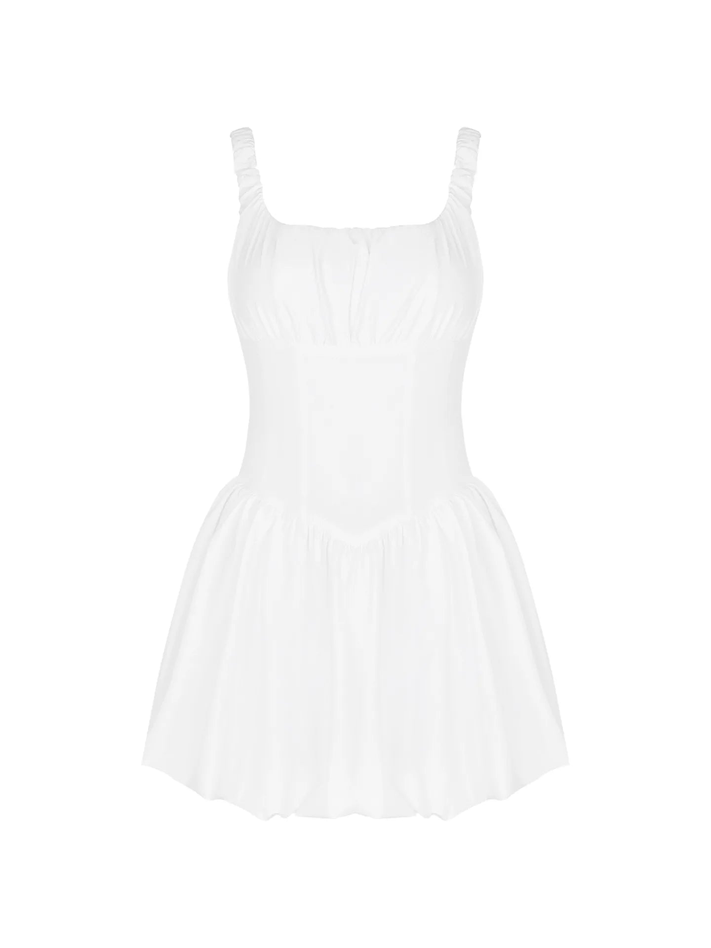 Suninheart Summer One-piece Dress 2024 New Arrivals A Line Short White Dress Mini Sleeveless Party Dresses Women Clothing